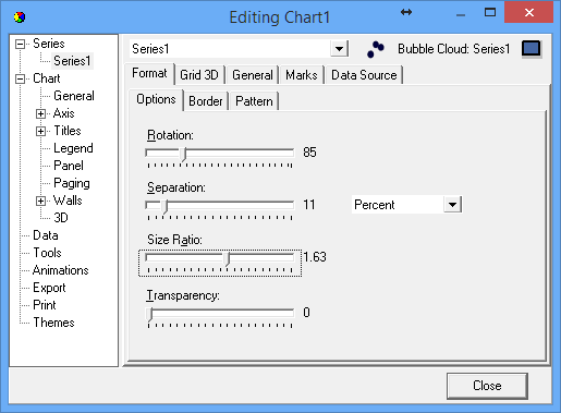 Chart editor