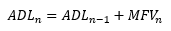 Formula for the accumulation distribution line