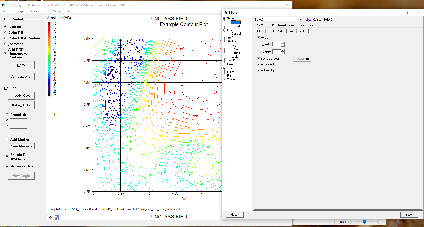 TeeChart 8 - contour with numbers.png