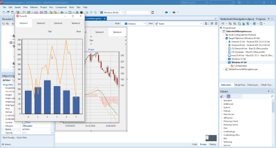 TeeChart Pro on a multi-platform FMX application in Embarcadero's RAD Studio 10.4 Sydney IDE.